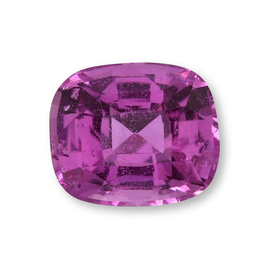 1.29 Carat Pink  Cushion Sapphire