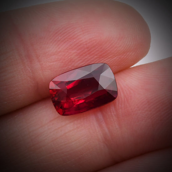 4.62 Carat Red MOZAMBIQUE Cushion Ruby AGL