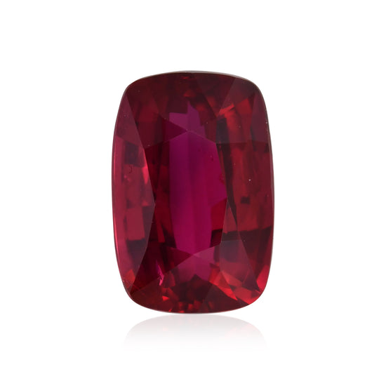 4.62 Karat Roter MOSAMBIK Kissen Rubin AGL