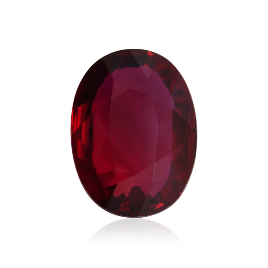 10.05 Carat Red MOZAMBIQUE Oval Ruby GRS Platinum Gemstone Award