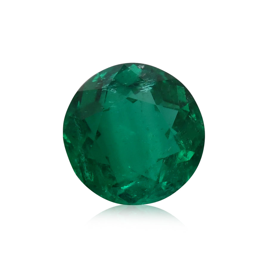 2.29 Carat Green COLOMBIAN Round Emerald GRS