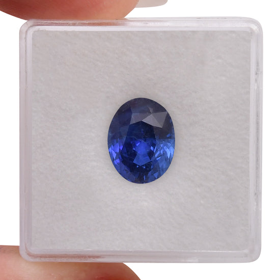 4.14 Carat Blue SRI LANKAN Oval Sapphire CD