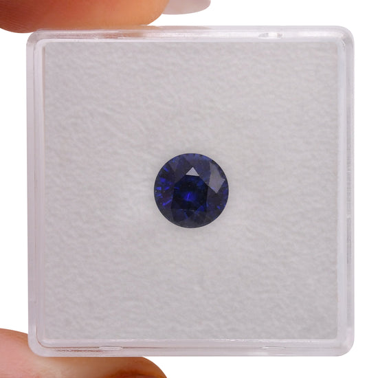 1.44 Carat Blue SRI LANKAN Round Sapphire CD