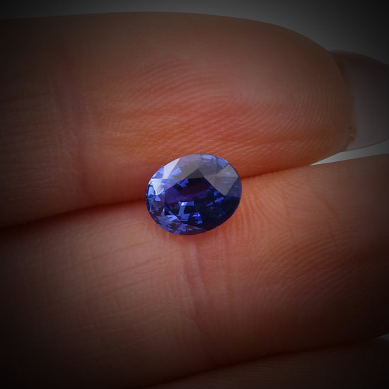 1.88 Carat Blue  Oval Sapphire GIA