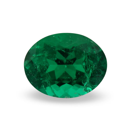 1.13 Carat Green COLOMBIAN Oval Muzo Emerald CD