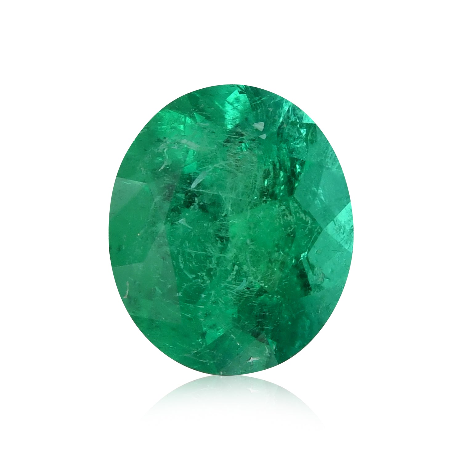 1.22 Carat Green COLOMBIA Oval Emerald CD & MUZO