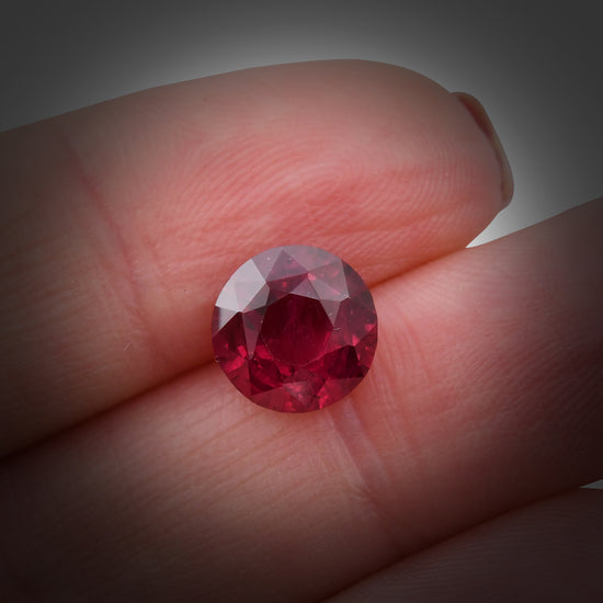3.18 Carat Red THAI Round Ruby CD