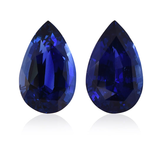 8.49 Carat Blue SRI LANKAN Pear Sapphire CD