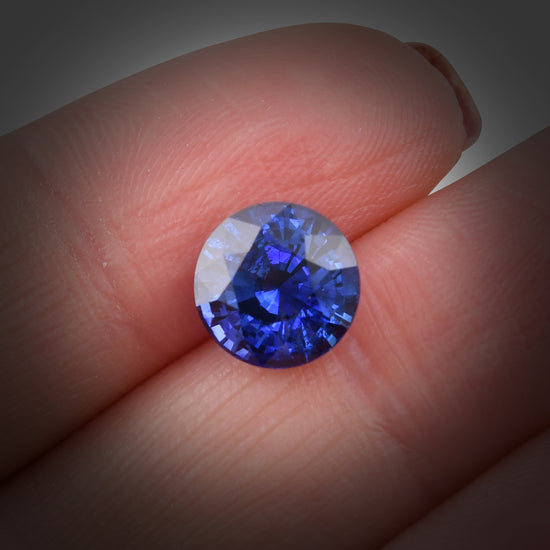 4.14 Carat Blue SRI LANKAN Round Sapphire CD