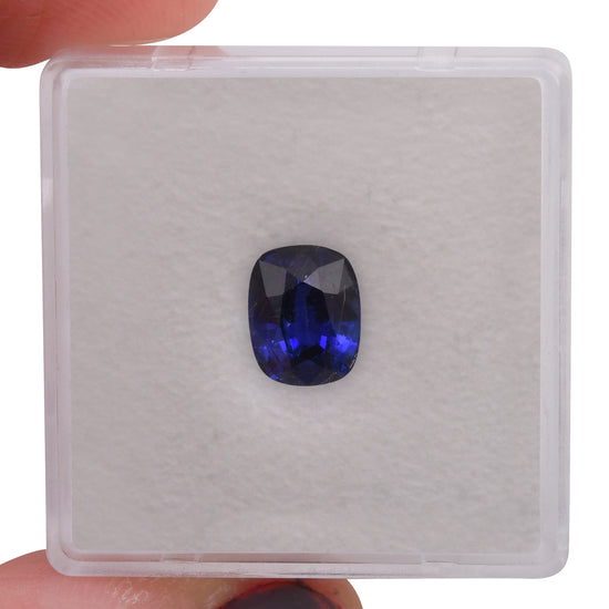 1.76 Carat Blue SRI LANKAN Cushion Sapphire