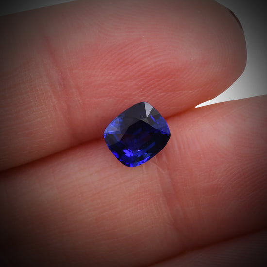 1.73 Carat Blue SRI LANKAN Cushion Sapphire
