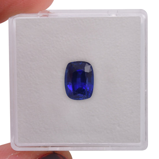 2.01 Carat Blue SRI LANKAN Cushion Sapphire