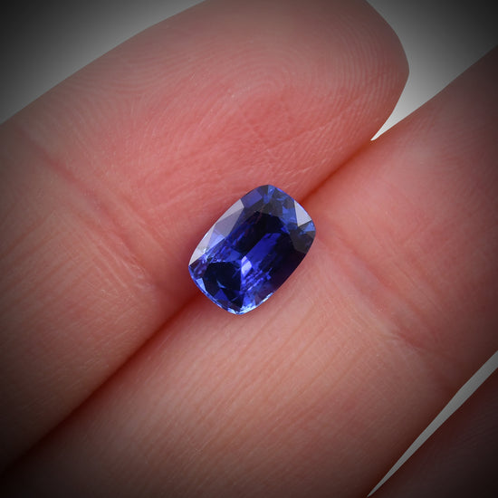 1.78 Carat Blue SRI LANKAN Cushion Sapphire