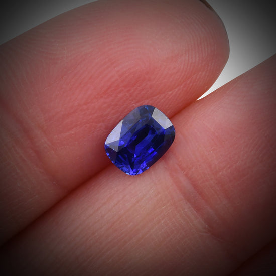 1.20 Carat Blue SRI LANKAN Cushion Sapphire