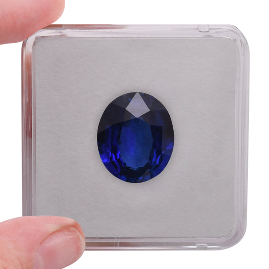 10.03 Carat Blue SRI LANKAN Oval Sapphire CD