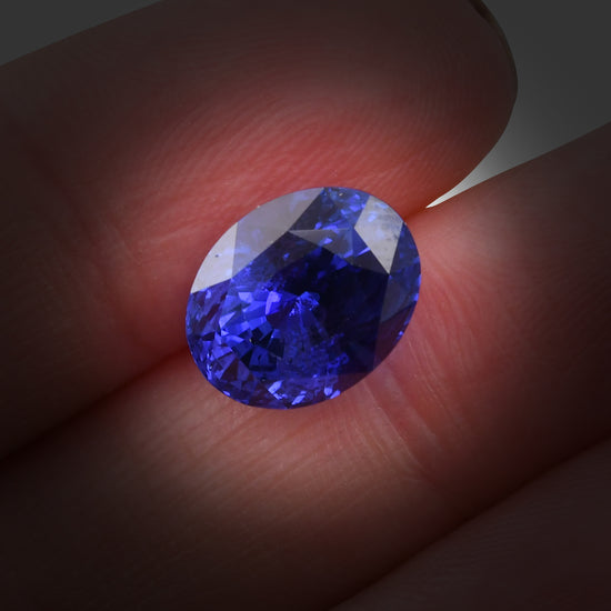 7.28 Carat Blue SRI LANKAN Oval Sapphire CD