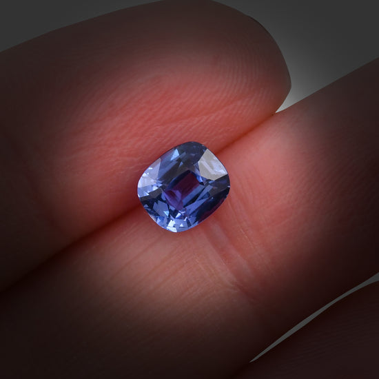 1.40 Carat Blue SRI LANKAN Cushion Sapphire
