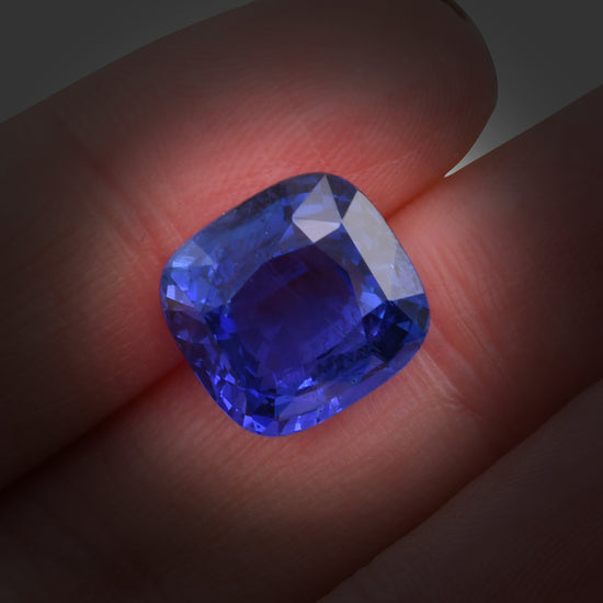12.18 Carat Blue SRI LANKAN Cushion Sapphire AGL