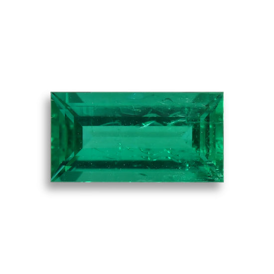 1.00 Carat Green COLOMBIAN Baguette Muzo Emerald CD