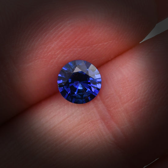 0.98 Carat Blue SRI LANKAN Round Sapphire