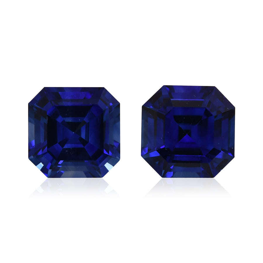 1,87 Karat Blauer SRI LANKAN Sq. Smaragd Saphir