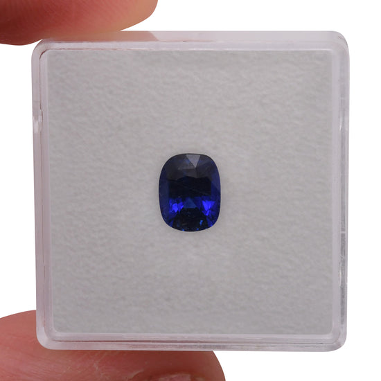 1.40 Carat Blue SRI LANKAN Cushion Sapphire