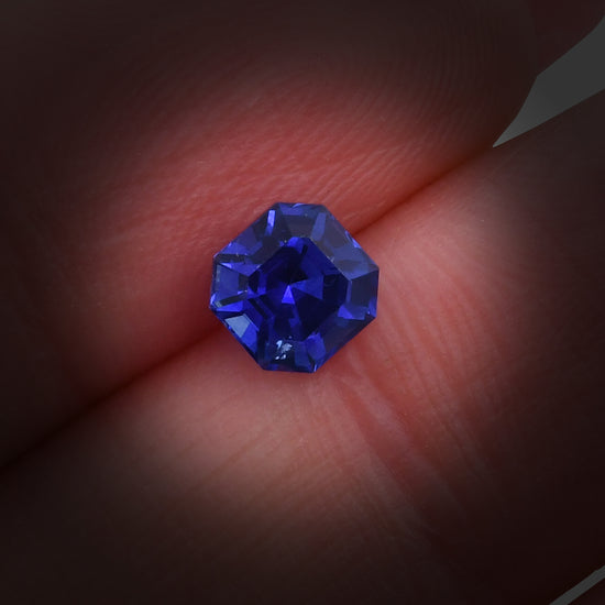 1.10 Carat Blue SRI LANKAN Sq. Emerald Sapphire