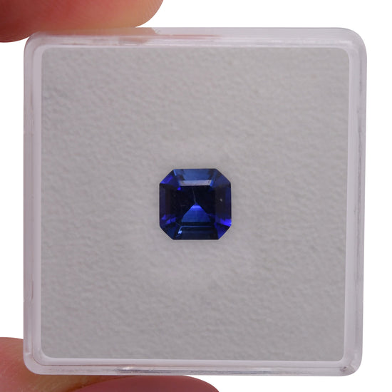 1.09 Carat Blue SRI LANKAN Sq. Emerald Sapphire