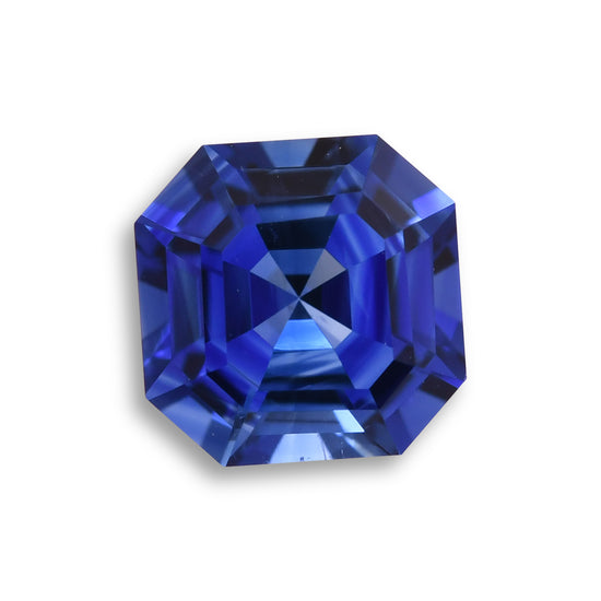 1.36 Carat Blue SRI LANKAN Sq. Emerald Sapphire