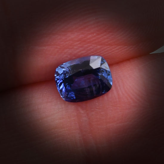 1.39 Carat Blue SRI LANKAN Cushion Sapphire
