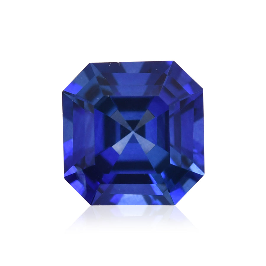 0,68 Karat blauer quadratischer SRI LANKAN Saphir Smaragd