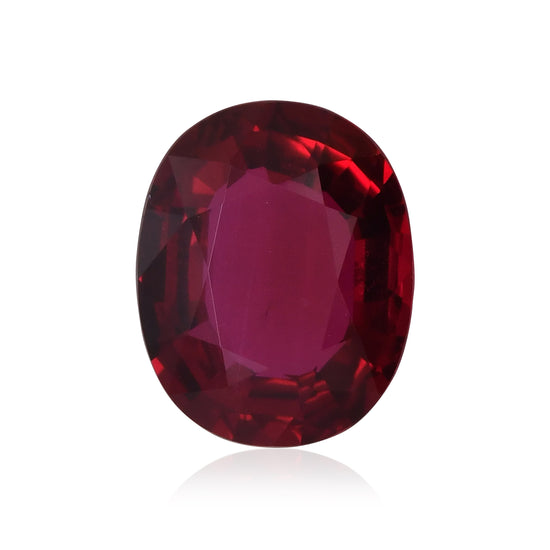 6.07 Carat Red MOZAMBIQUE Oval Ruby GRS