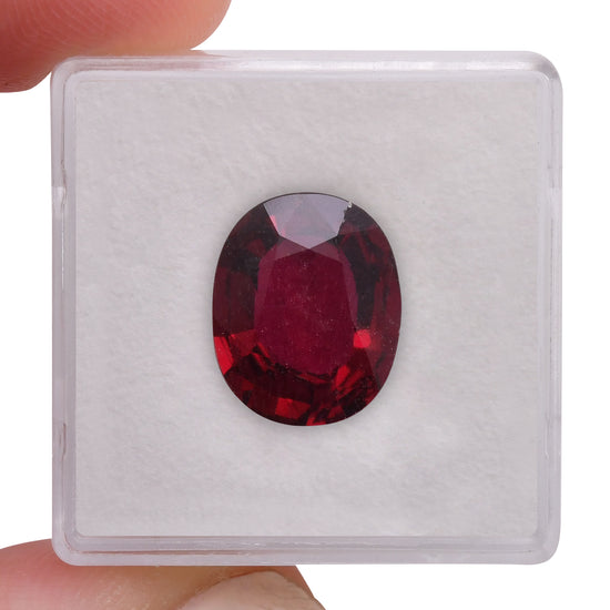 6,07 Karat roter MOZAMBIQUE Oval-Rubin GRS