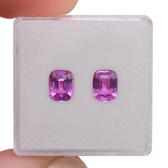 Zaffiro Cuscino Rosa del MADAGASCAR di 2,09 Carati