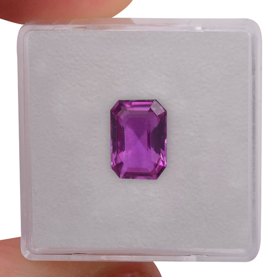 2.64 Carat Purple SRI LANKAN Emerald Sapphire GIA