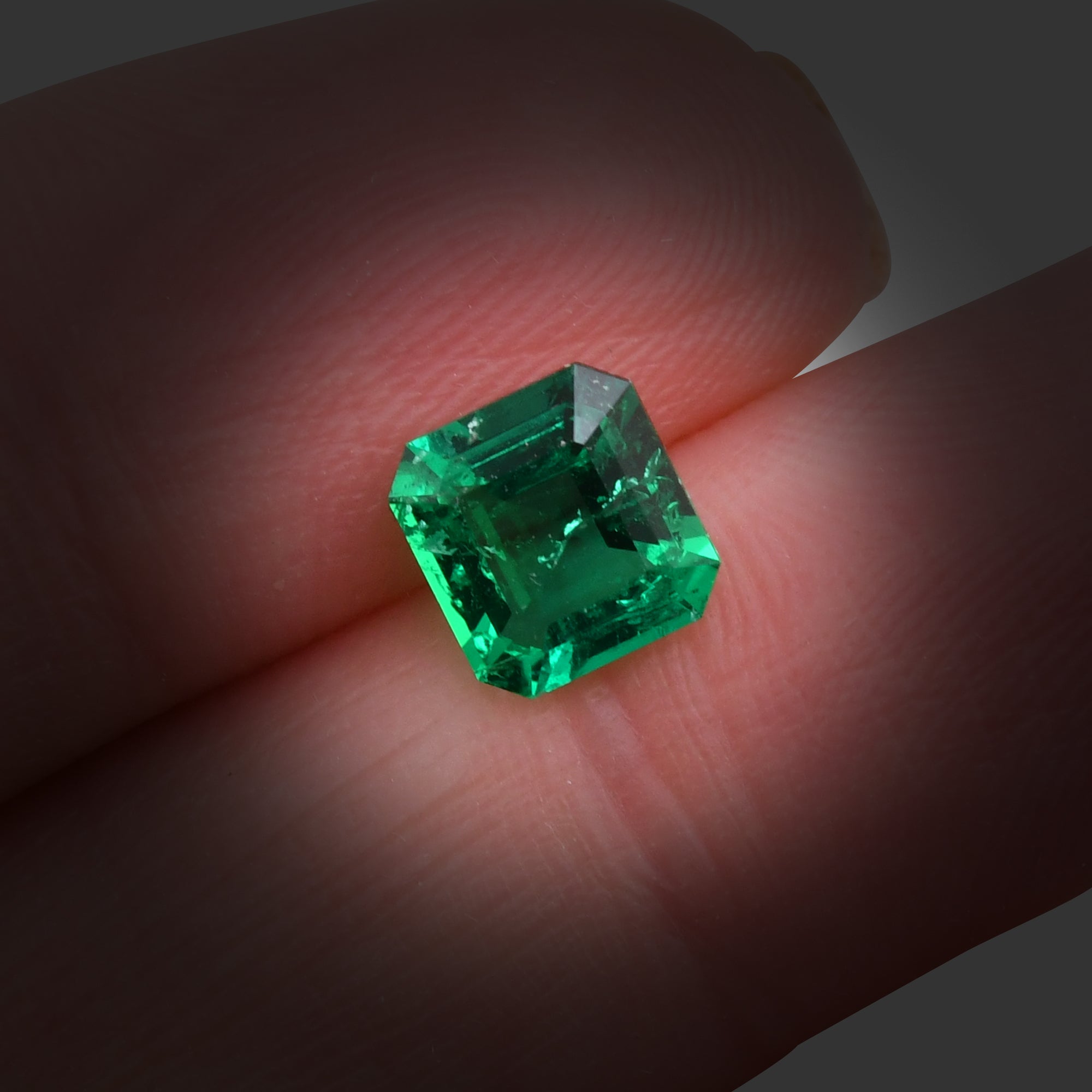 1.19 Carat Green COLOMBIAN Emerald Muzo Emerald CD | LEIBISH