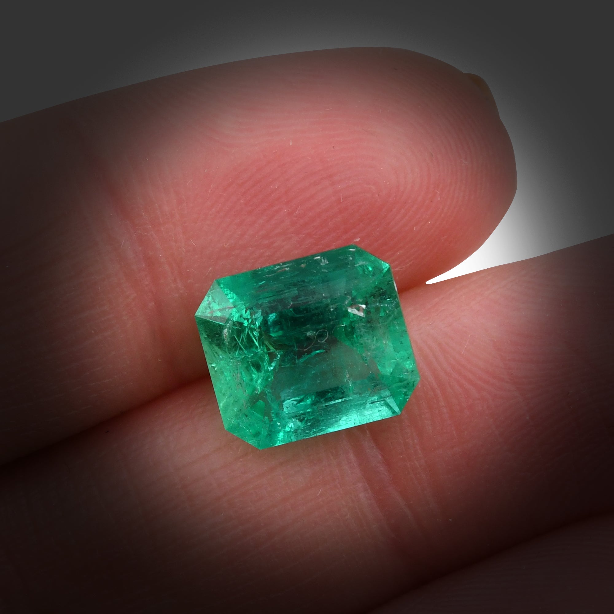 3.63 Carat Green COLOMBIAN Emerald Muzo Emerald CD | LEIBISH