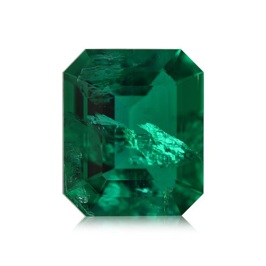 3.64 Carat Vivid Green COLOMBIAN Emerald Emerald CD and Muzo