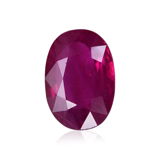 2.00 Carat Red BURMESE Oval Ruby GRS