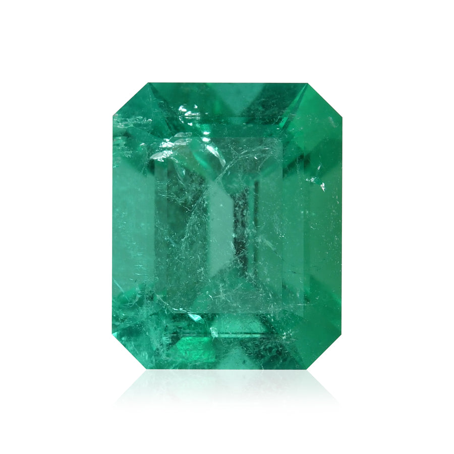 4.86 Carat Green COLOMBIAN Emerald Emerald MUZO & CD