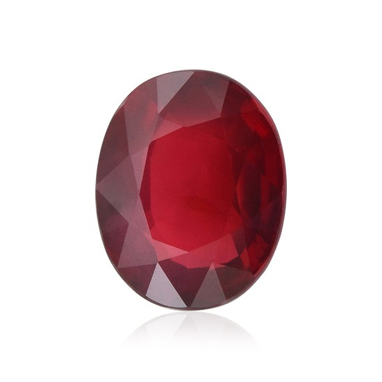 3.02 Carat Red MOZAMBIQUE Oval Ruby GRS