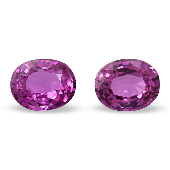 Zaffiro Ovale Rosa CD del MADAGASCAR da 6,86 Carati