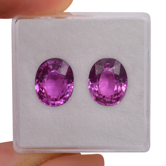 Zaffiro Ovale Rosa CD del MADAGASCAR da 6,86 Carati