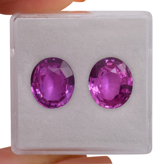 Zaffiro Ovale Rosa del MADAGASCAR di 7,07 carati con CD