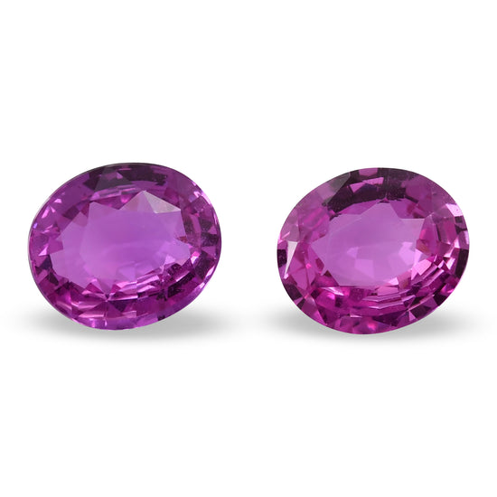 Zaffiro Ovale Rosa del MADAGASCAR di 7,07 carati con CD