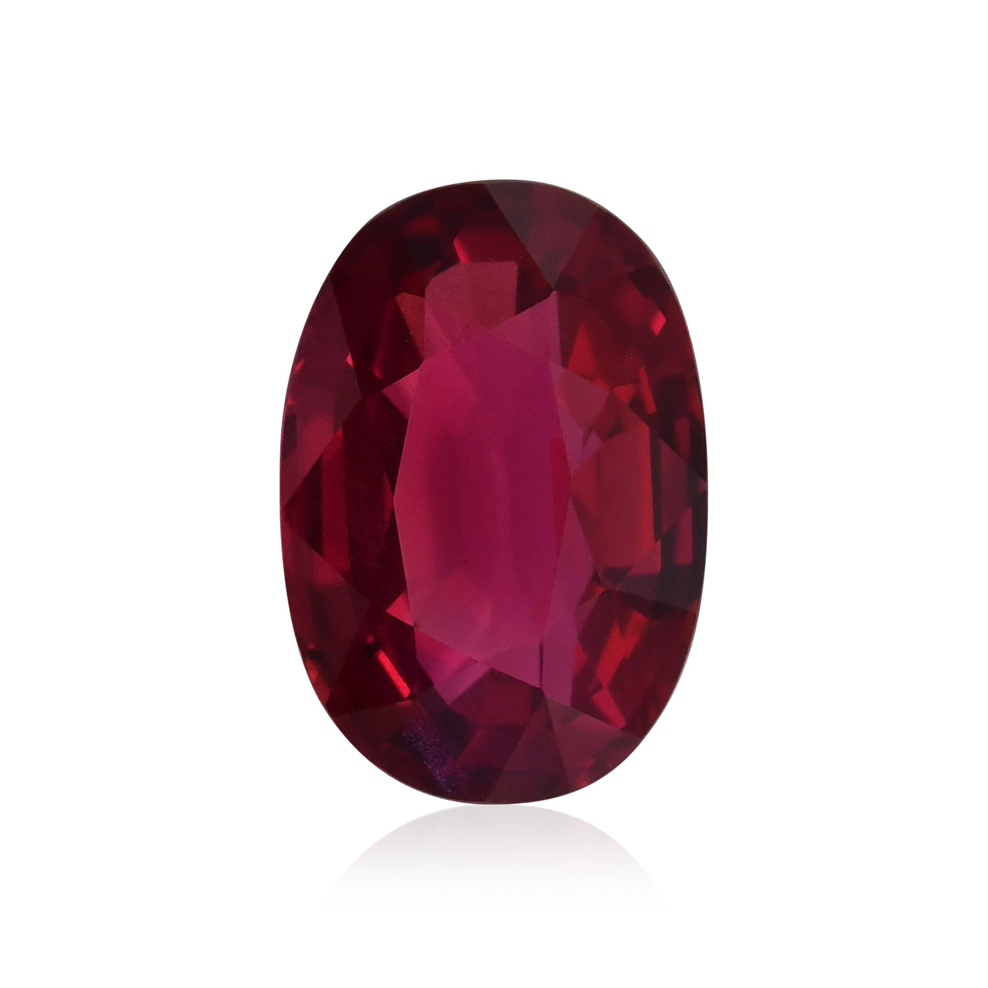 3.06 Carat Red MOZAMBIQUE Oval Ruby AGL No Heat | LEIBISH