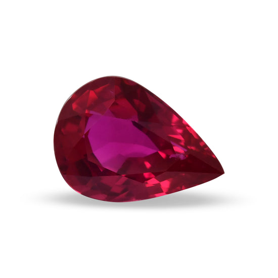 1.20 Carat Red MOZAMBIQUE Pear Ruby CD