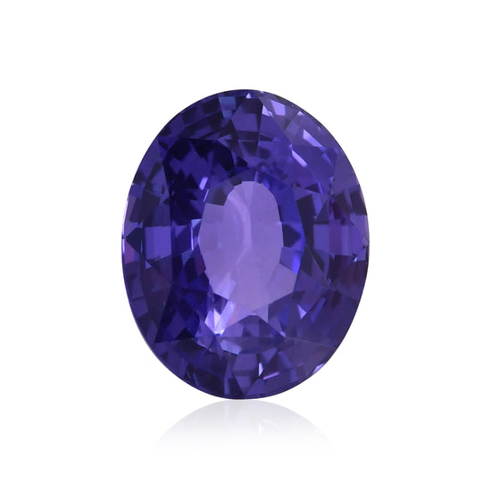 3.58 Carat violet SRI LANKAN Oval Sapphire CD