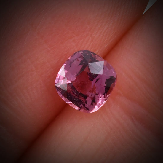 1.11 Carat Pink MADAGASCAR Cushion Sapphire CD