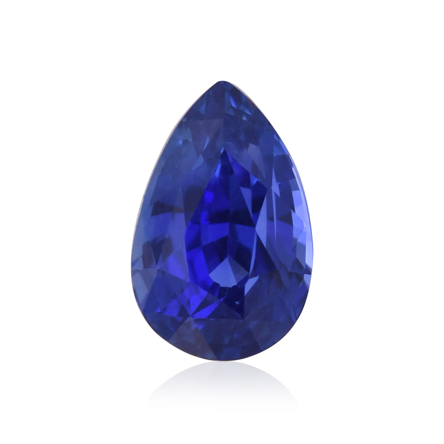 1,58 Karat Blauer SRI LANKAN Birnenförmiger Saphir